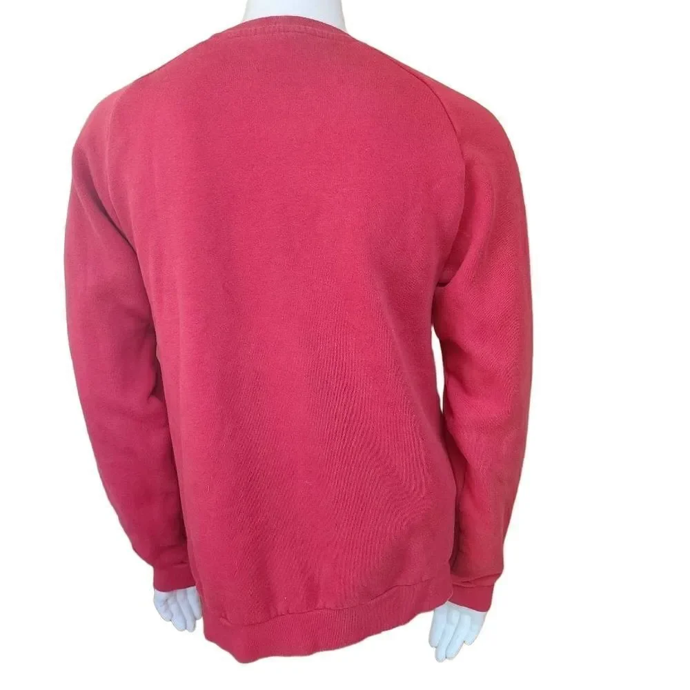 Adidas Red & White Sweatshirt (XS)